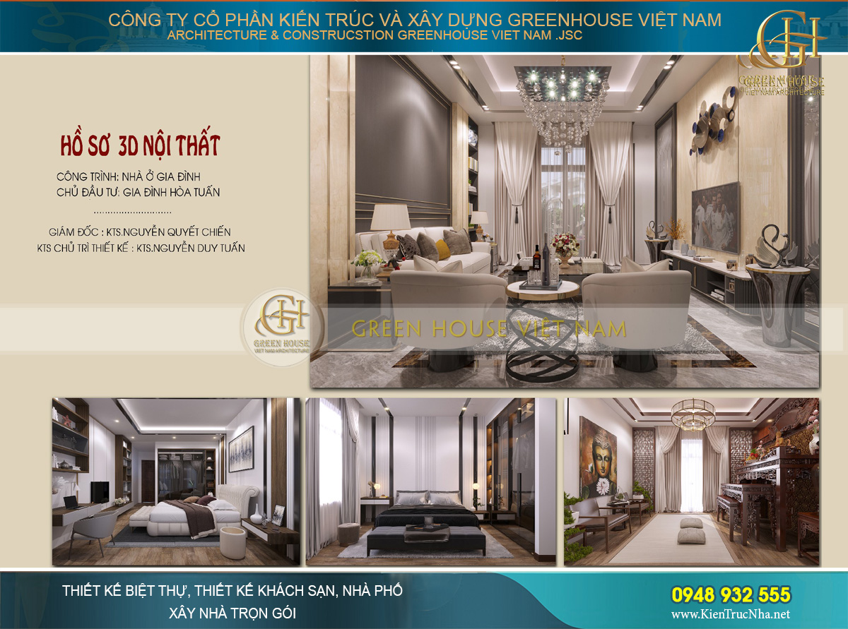 Thiết kế nội thất nhà phố hiện đại 4 tầng 80m2