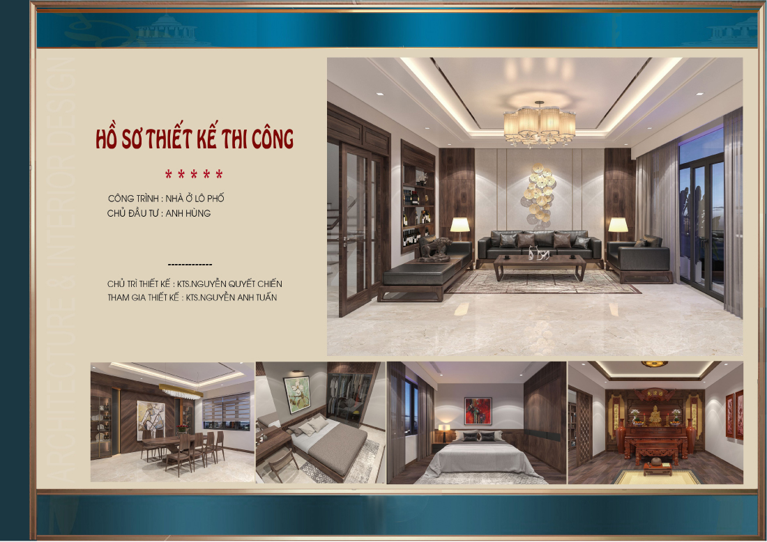 Mẫu thiết kế nội thất nhà phố hiện đại tiện nghi 4 tầng tại Hải Dương