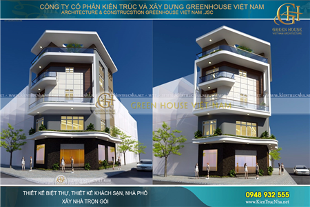 Thiết kế nhà ống hiện đại 5 tầng kết hợp kinh doanh 80m2