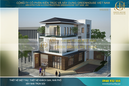Mẫu biệt thự hiện đại 3 tầng mặt tiền 13m