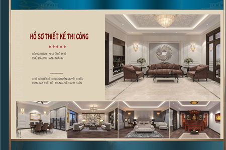 Thiết kế nội thất nhà phố 4 tầng tại Ninh Bình - Kiến trúc tân cổ điển