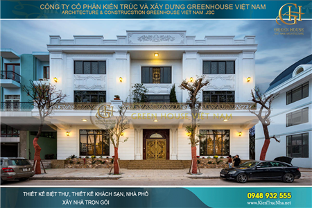 Biệt thự tân cổ điển Văn Chiến 3 tầng 25x16m