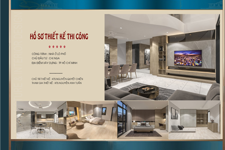 Mẫu thiết kế nội thất nhà phố hiện đại tại TP. Hồ Chí Minh - CĐT Chị Nga