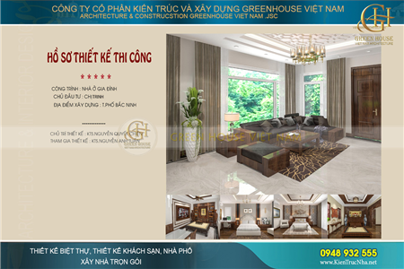 Thiết kế nội thất biệt thự hiện đại 3 tầng