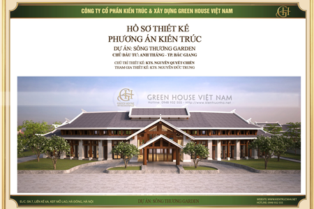 Mẫu thiết kế nhà hàng SÔNG THƯƠNG GARDEN ĐỘC ĐÁO BẬC NHẤT tại Bắc Giang