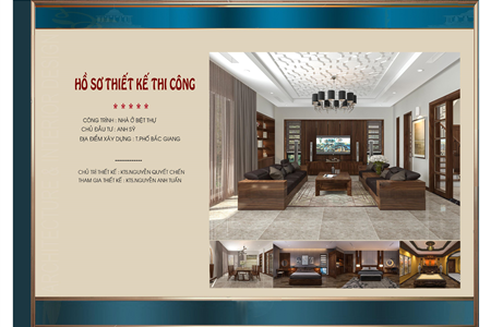 Thiết kế nội thất nhà phố tân cổ điển 3 tầng sang trọng