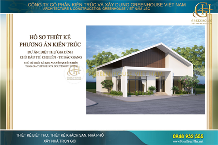 Dự án biệt thự 1 tầng hiện đại tràn ngập sức sống tại Bắc Giang