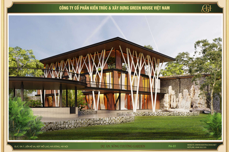 Dự án thiết kế nhà hàng phong cách hiện đại độc đáo tại Sông Thương Garden