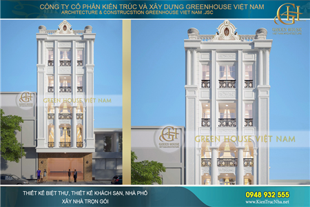 Thiết kế khách sạn cổ điển mini 5 tầng