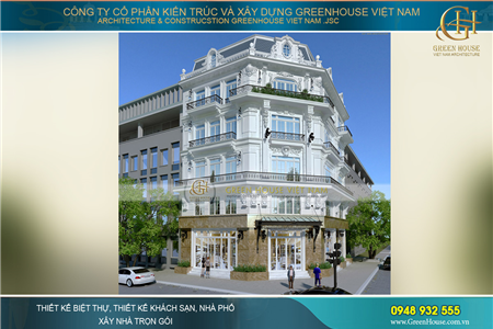 Thiết kế khách sạn tân cổ điển 5 tầng