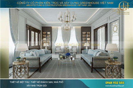 Thiết kế nội thất biệt thự tân cổ điển 3 tầng - Quảng Ninh