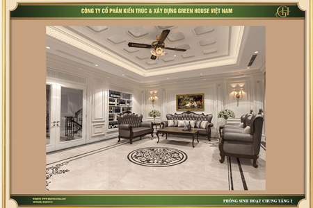 Thiết kế nội thất nhà phố tân cổ điển 6 tầng đẹp mê ly tại Bắc Giang