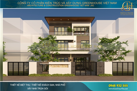 Thiết kế biệt thự hiện đại 3 tầng diện tích 290m2