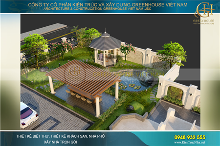 Thiết kế sân vườn biệt thự đẹp