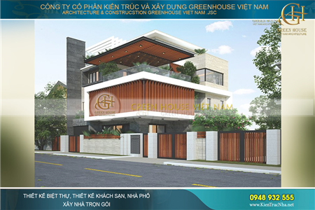 Mẫu biệt thự hiện đại 4 tầng diện tích 300m2