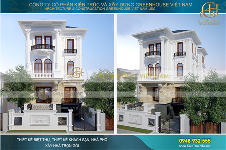 Biệt thự tân cổ điển 4 tầng 10x15m