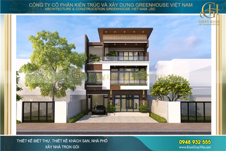 Thiết kế biệt thự hiện đại 3 tầng đẹp CĐT Chi Giang tại Bắc Giang