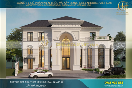 Mẫu biệt thự tân cổ điển 3 tầng 200m2