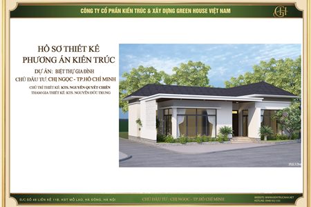 Thiết kế biệt thự hiện đại 1 tầng đầy đủ tiện nghi tại Hồ Chí Minh