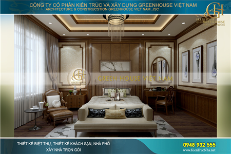 Thiết kế nội thất biệt thự tân cổ điển 3 tầng