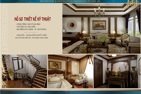 Mẫu nội thất biệt thự tân cổ điển 5 tầng tại Waterfront City