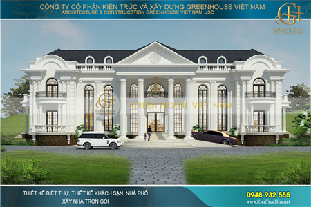 Dinh thự tân cổ điển 2 tầng diện tích 170m2